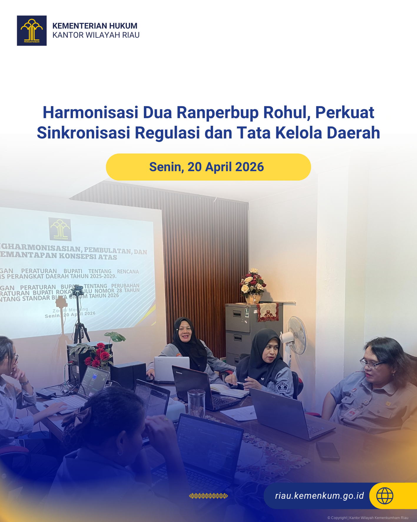 Harmonisasi Dua Ranperbup Rohul, Perkuat Sinkronisasi Regulasi dan Tata Kelola Daerah