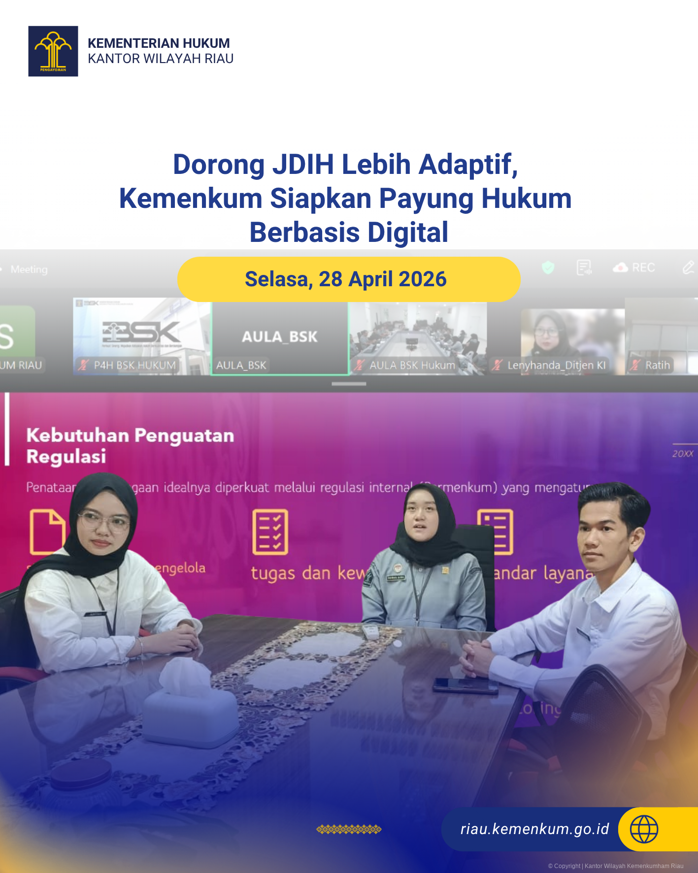 Dorong JDIH Lebih Adaptif, Kemenkum Siapkan Payung Hukum Berbasis Digital