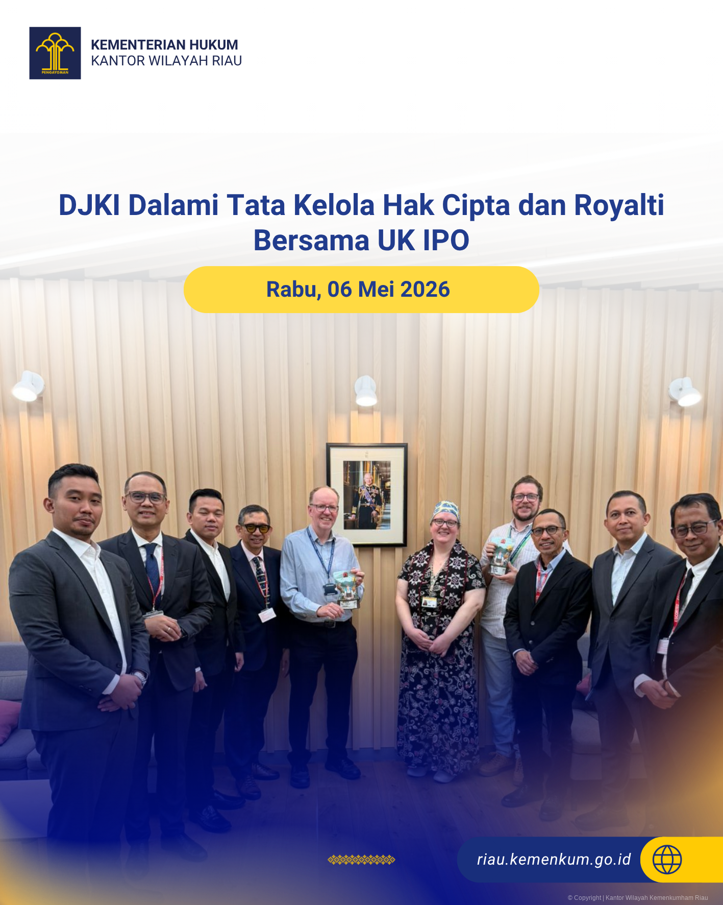 DJKI Dalami Tata Kelola Hak Cipta dan Royalti Bersama UK IPO